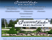 Tablet Screenshot of grandlakeresort.net